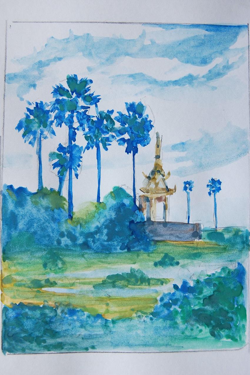 paysage cambodgien