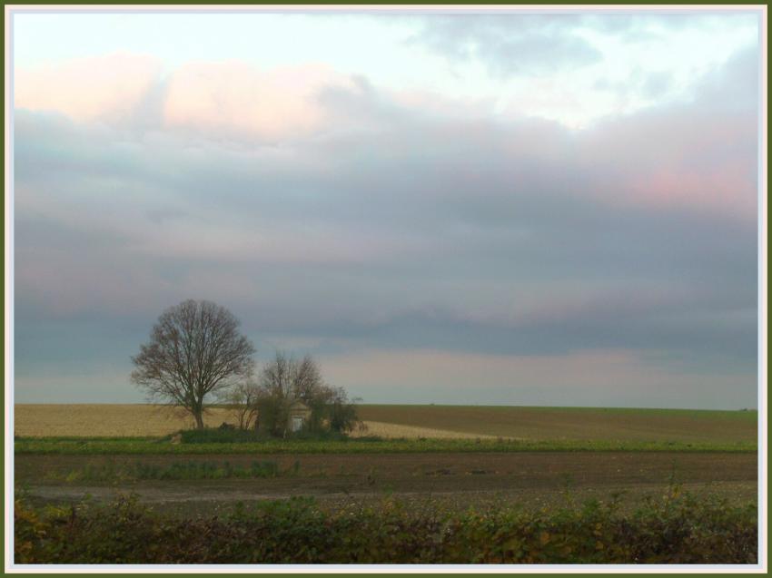Ciel d'automne en Picardie