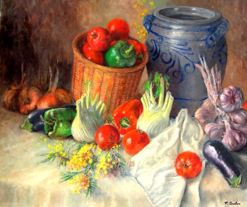 Provence peinture sur toile 0,73 x 0,60