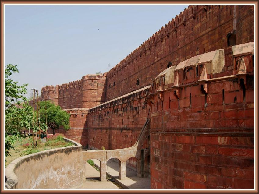 Agra - Les remparts du fort