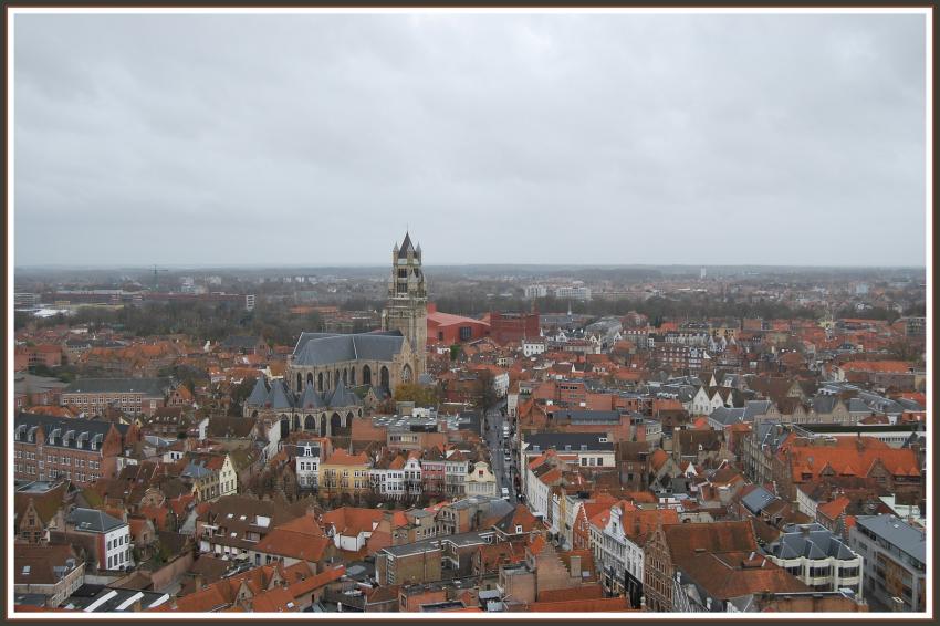 Bruges vue du haut de son beffroi