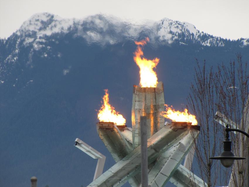 La flamme olympique de Vanvcouver 2010