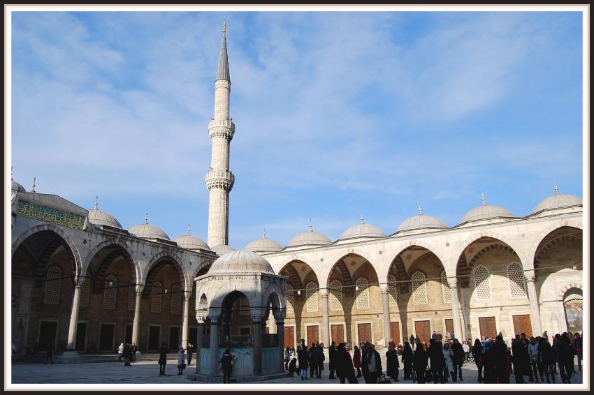 Istanbul - Intrieur de la Mosque Bleue