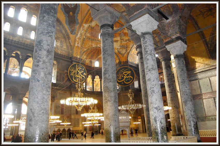 Istanbul - Intrieur de la Mosque Sainte-Sophie