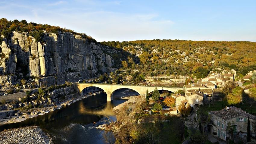 Le Pont de Balazuc sur l'Ardche