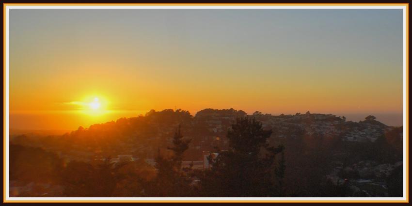 Coucher de soleil sur le Pacifique