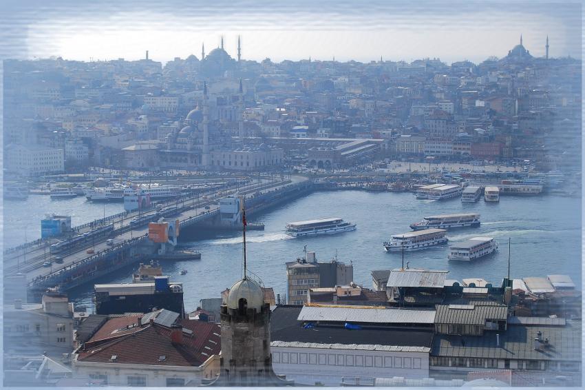 Istanbul - La Corne d'Or vue de la tour Galata