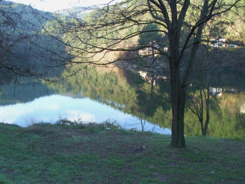 remblai retenu du barrage des camboux