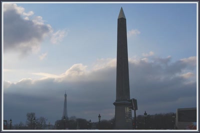 Paris - Obélisque et Tour Eiffel
