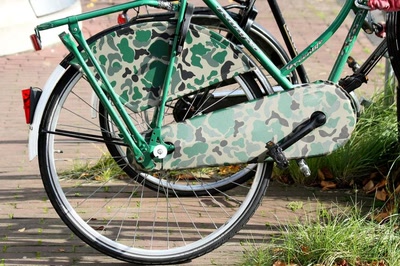 Amsterdam (148) Les vélos : Camouflage
