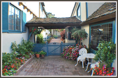 Maison fleurie à Carmel (Californie)